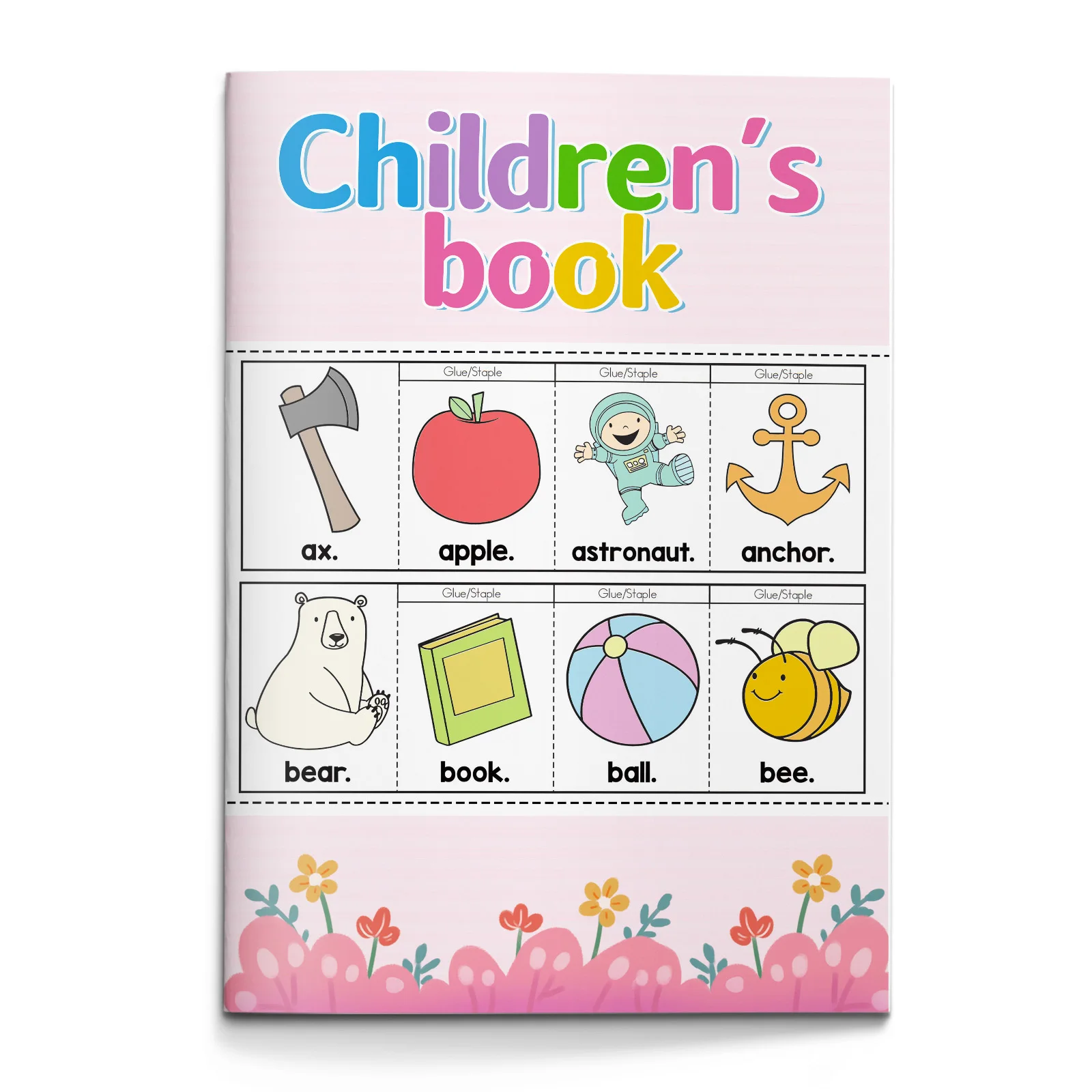 Kids Education Activities - สมุดระบายสีคำศัพท์ภาษาอังกฤษสำหรับเด็ก ลายการ์ตูนน่ารัก สมุดกิจกรรมเพื่อการเรียนรู้ภาษาอังกฤษที่สนุกสนาน เหมาะสำหรับเด็กก่อนวัยเรียน