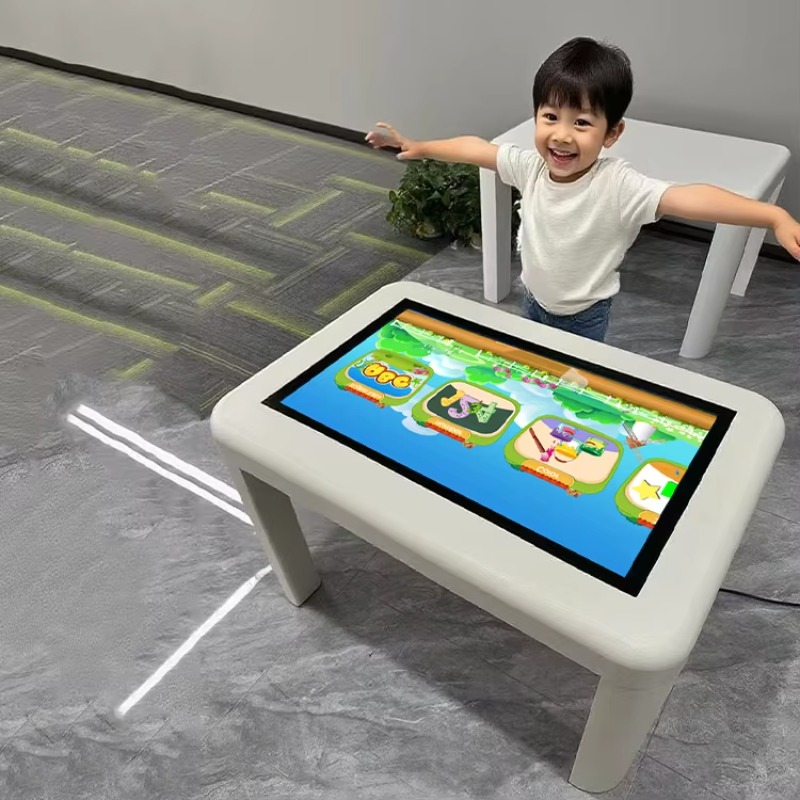 Kids Education Content - โต๊ะเกมอินเทอร์แอคทีฟดิจิทัลระบบสัมผัสอัจฉริยะสำหรับเด็ก ขนาด 43 นิ้ว 4K มัลติทัช