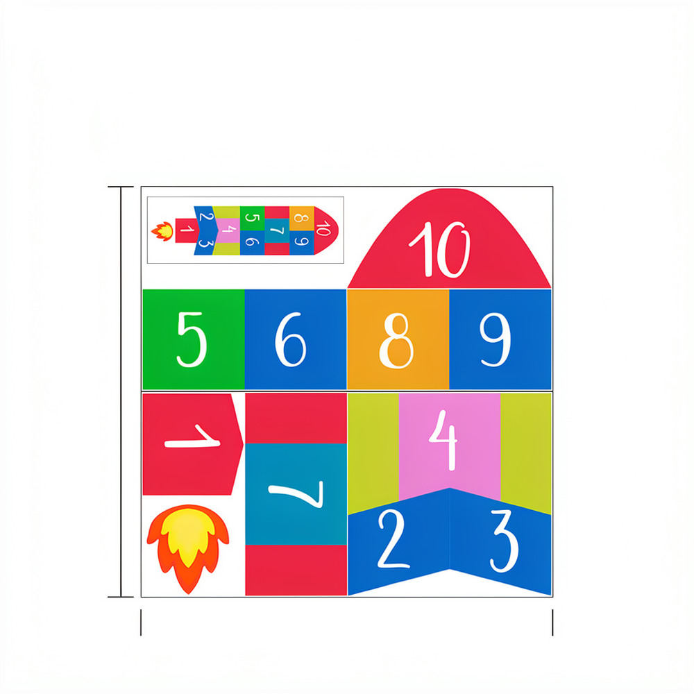 สติกเกอร์ติดผนังรูปจรวดเพื่อกา - Kids Education Number บทวิจารณ์และราคา